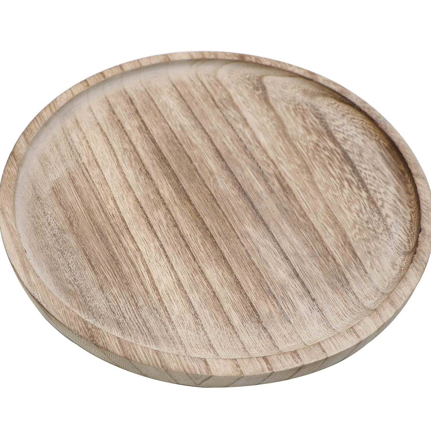 Large Rustic Round Wood Tray - Home Decor & Gifts- Daffodil & Alder