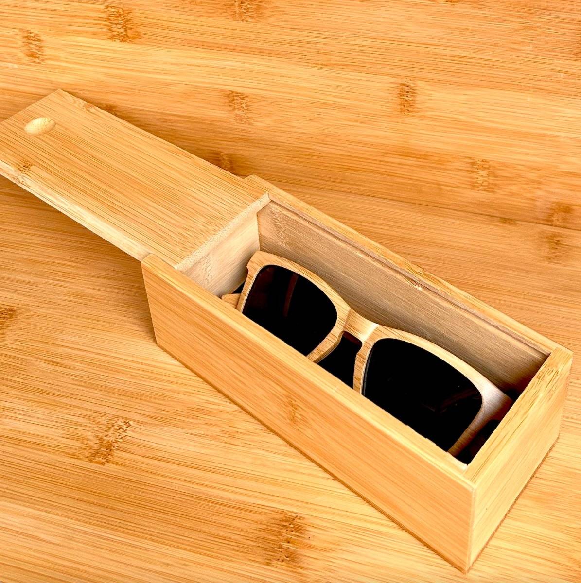 Bamboo Sunglasses + Travel Storage Box- Accessories Daffodil & Alder