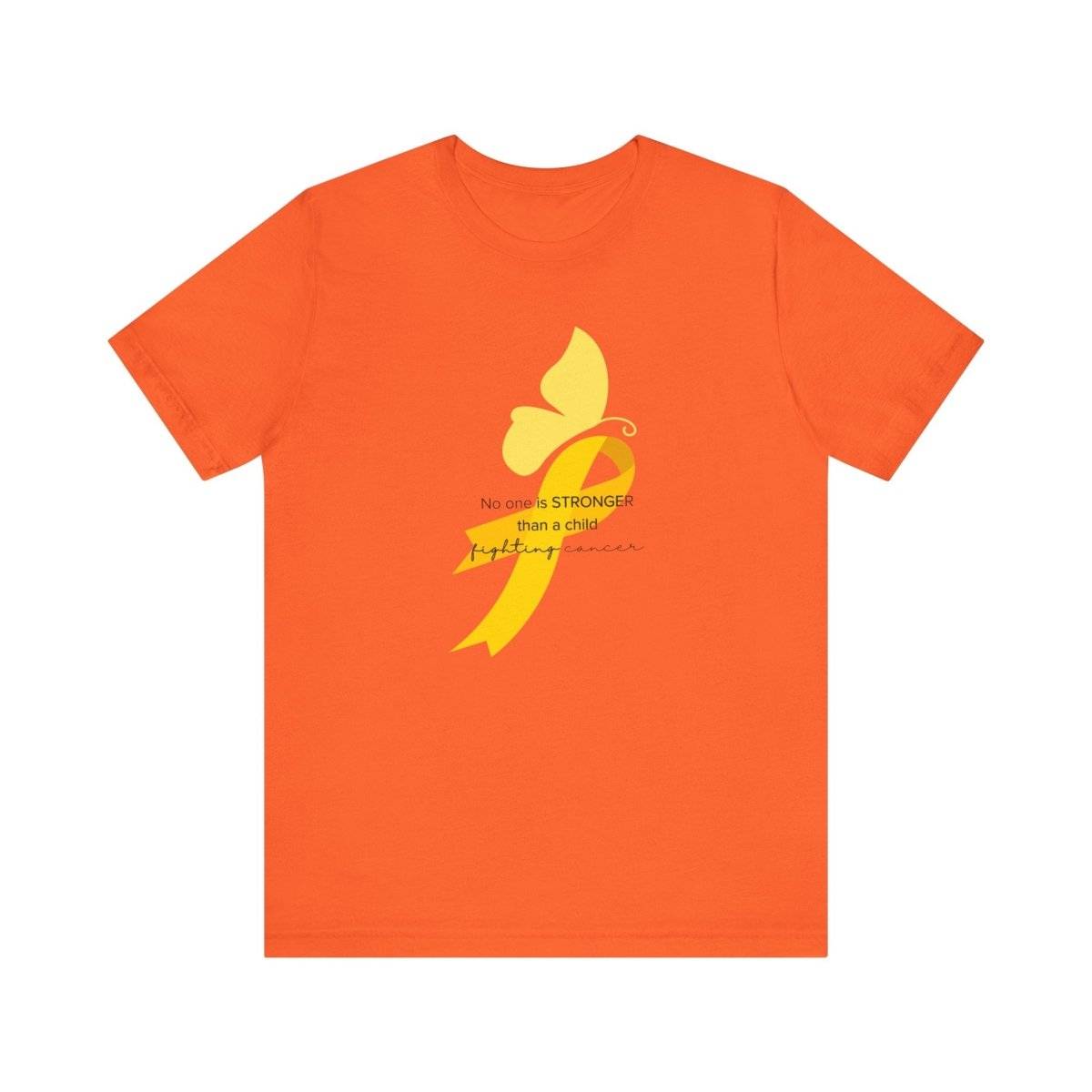 Childhood Cancer Awareness Sweet Butterfly Tee- T-Shirt Daffodil & Alder