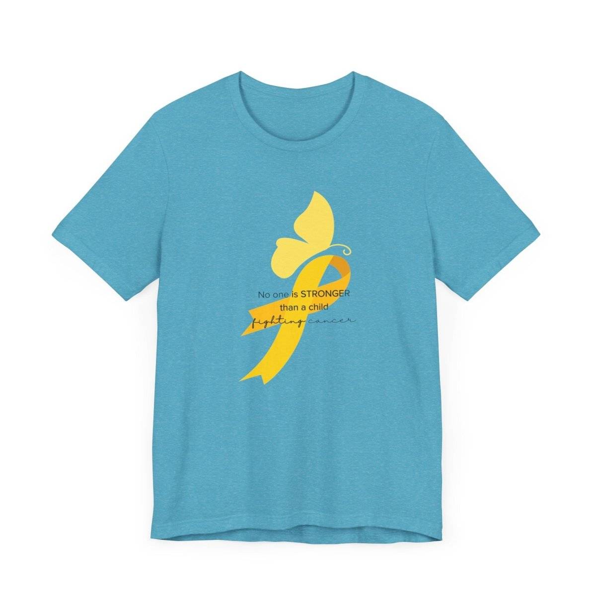 Childhood Cancer Awareness Sweet Butterfly Tee- T-Shirt Daffodil & Alder