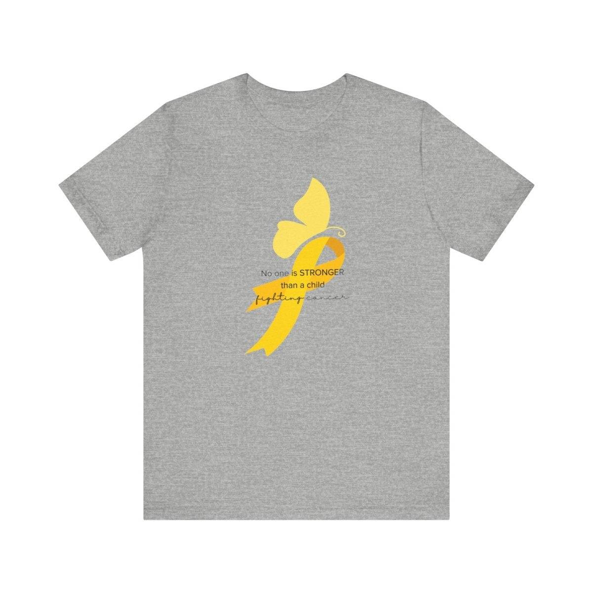 Childhood Cancer Awareness Sweet Butterfly Tee- T-Shirt Daffodil & Alder