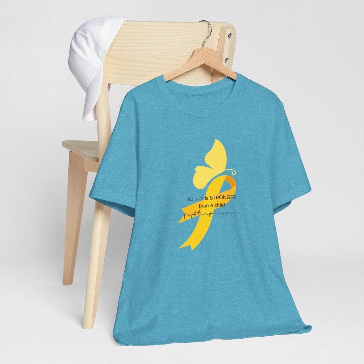 Childhood Cancer Awareness Sweet Butterfly Tee- T-Shirt Daffodil & Alder