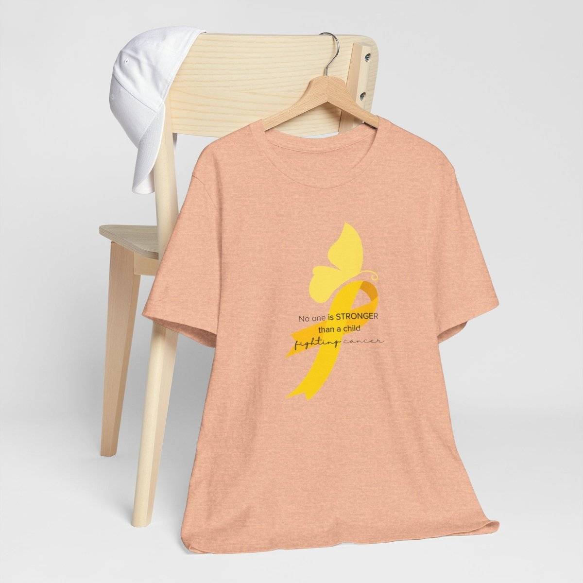 Childhood Cancer Awareness Sweet Butterfly Tee- T-Shirt Daffodil & Alder