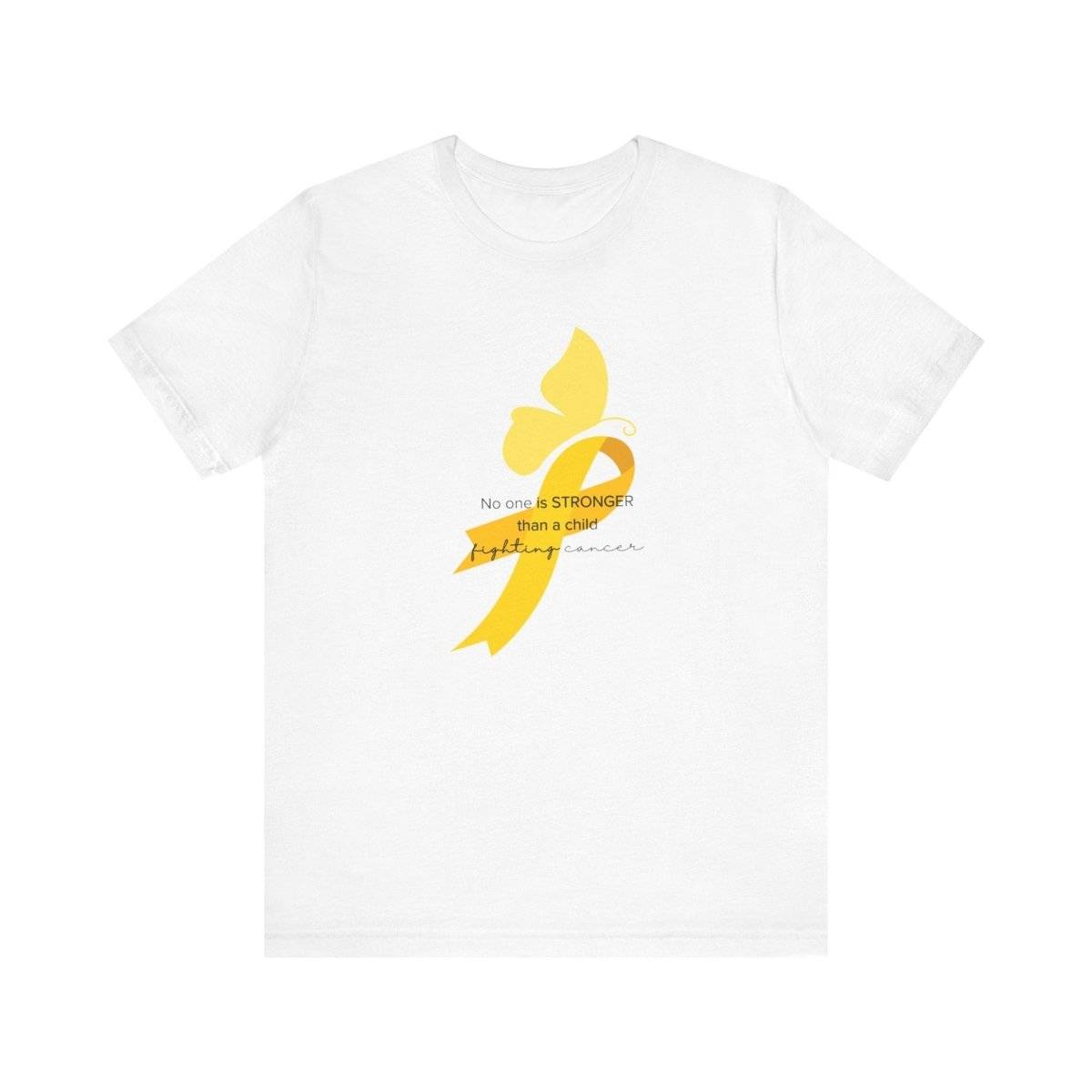 Childhood Cancer Awareness Sweet Butterfly Tee- T-Shirt Daffodil & Alder