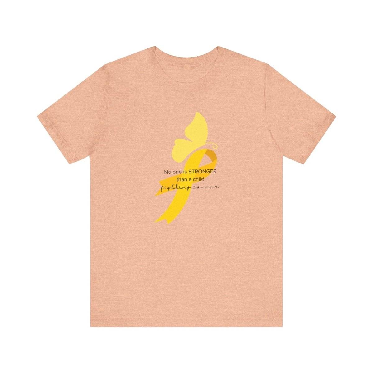 Childhood Cancer Awareness Sweet Butterfly Tee- T-Shirt Daffodil & Alder