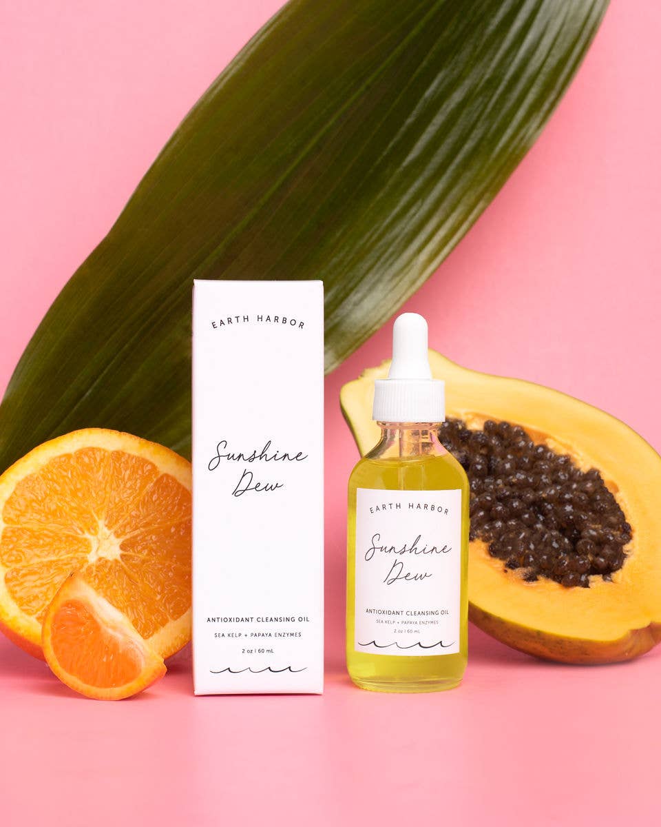 Cleansing Oil: Papaya Antioxidants + Enzymes - Gift Daffodil & Alder