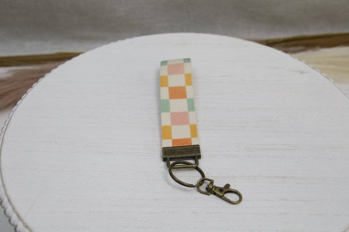 Cute Canvas Wrist Keychain Lanyard - Gift Accessory Daffodil & Alder