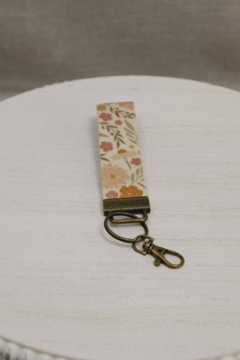 Cute Canvas Wrist Keychain Lanyard - Gift Accessory Daffodil & Alder