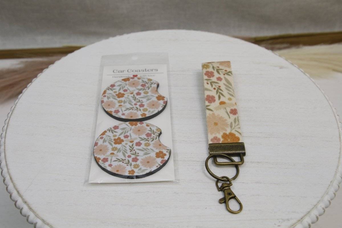 Cute Canvas Wrist Keychain Lanyard - Gift Accessory Daffodil & Alder