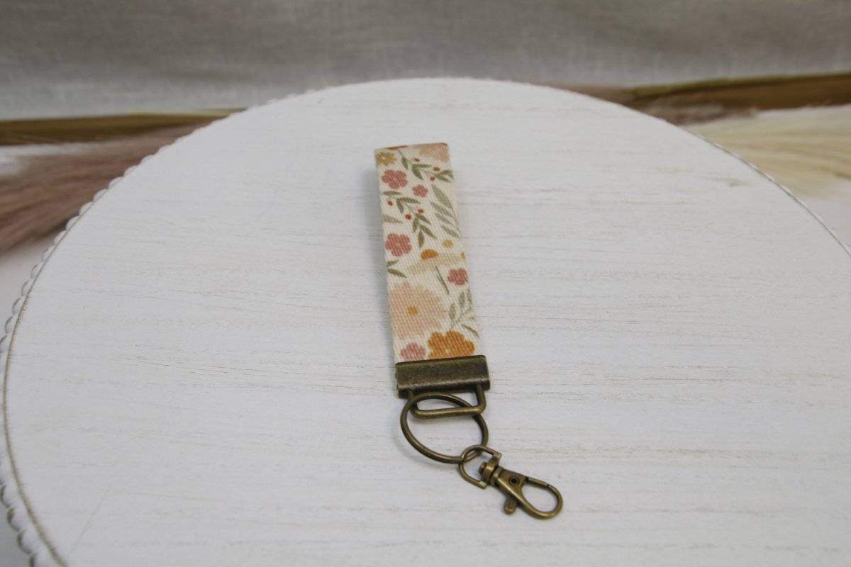 Cute Canvas Wrist Keychain Lanyard - Gift Accessory Daffodil & Alder