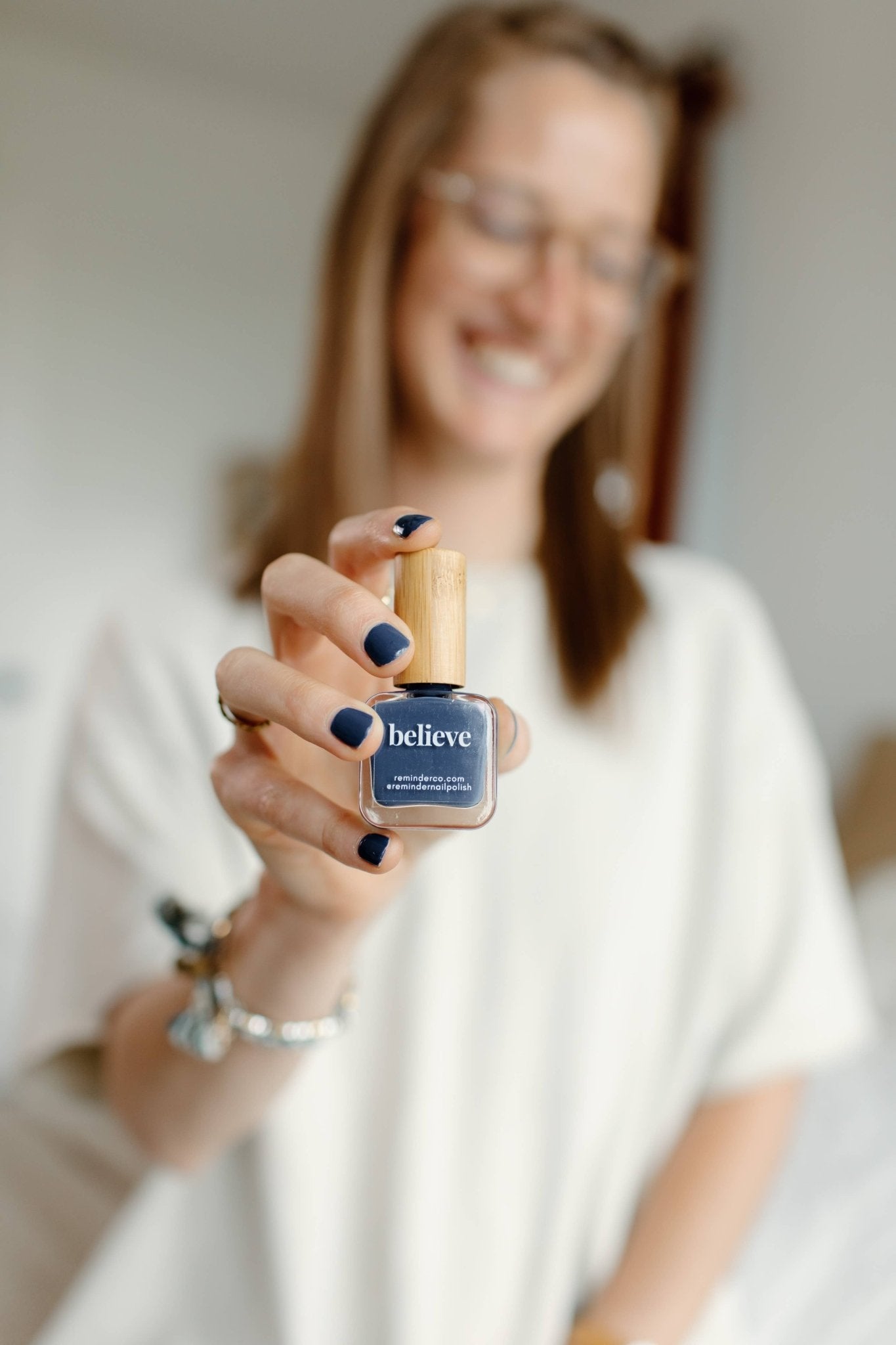 Denim Blue Nail Polish — Believe Reminder - Gift Daffodil & Alder