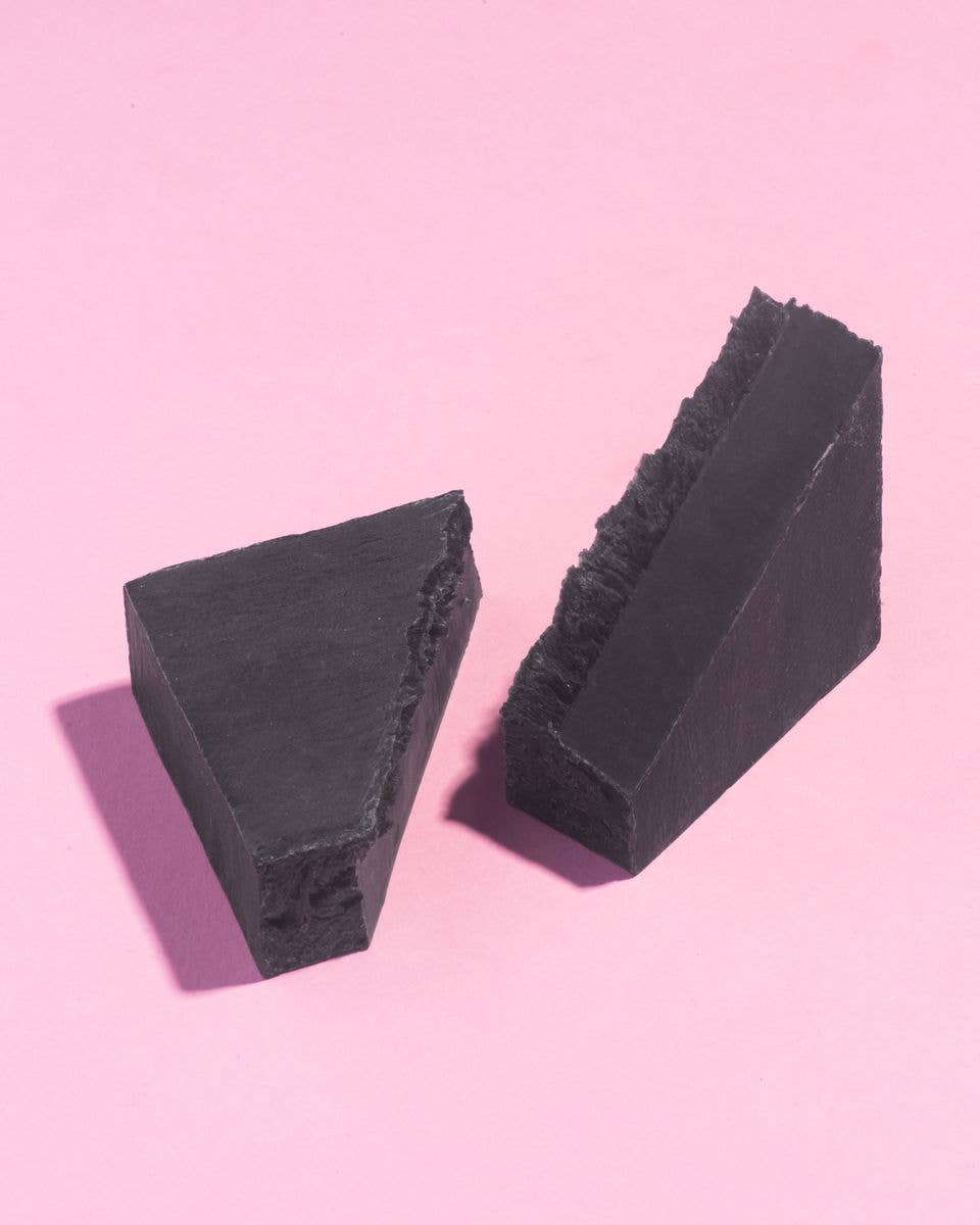 Facial Soap: Coconut Charcoal + Spirulina - Gift Daffodil & Alder