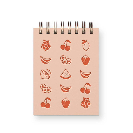 Fruit Grid Mini Jotter Notebook- Daffodil & Alder