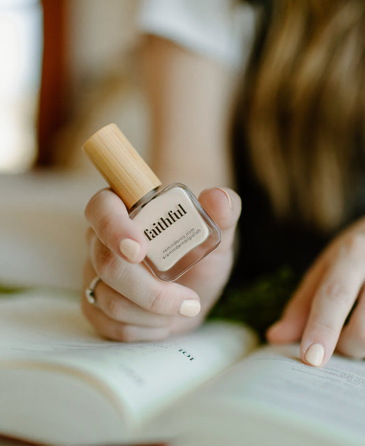 Golden Off White Nail Polish — Faithful Reminder - Gift Daffodil & Alder