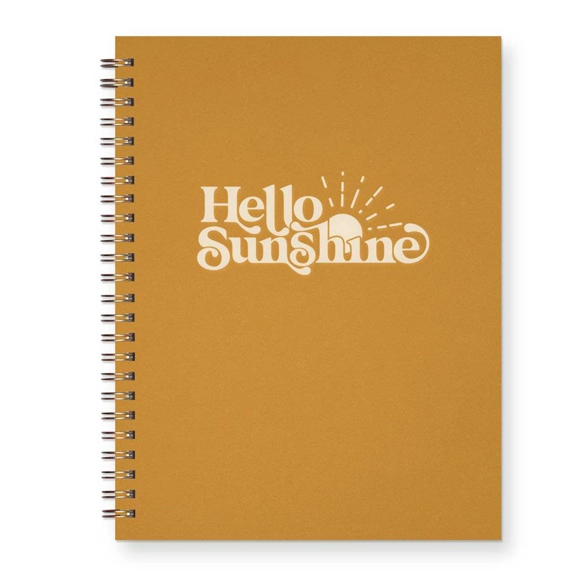 Hello Sunshine Journal: Lined Notebook- Daffodil & Alder