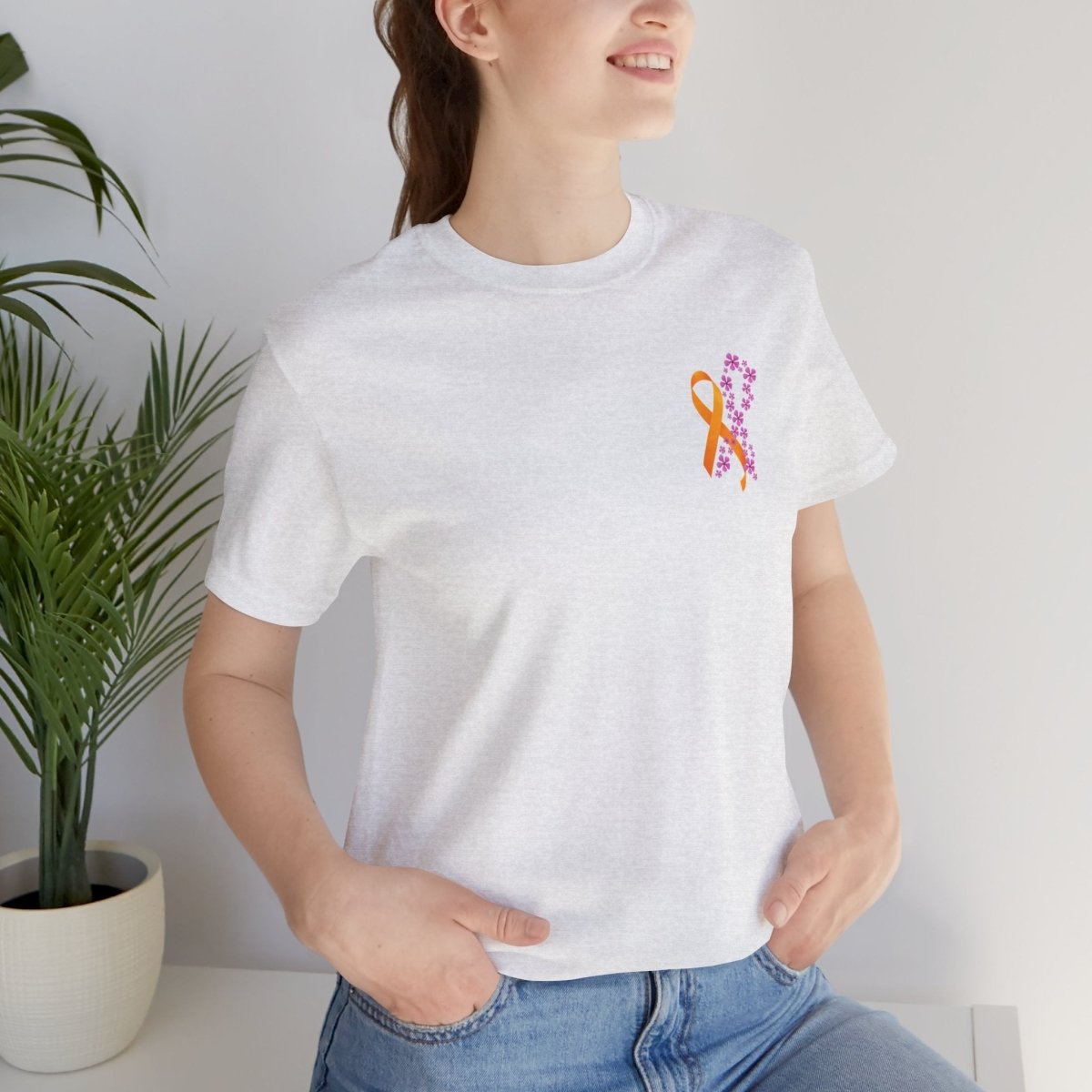 Hope for ALL Periwinkle & ALL Ribbons - Both Sides- T-Shirt Daffodil & Alder