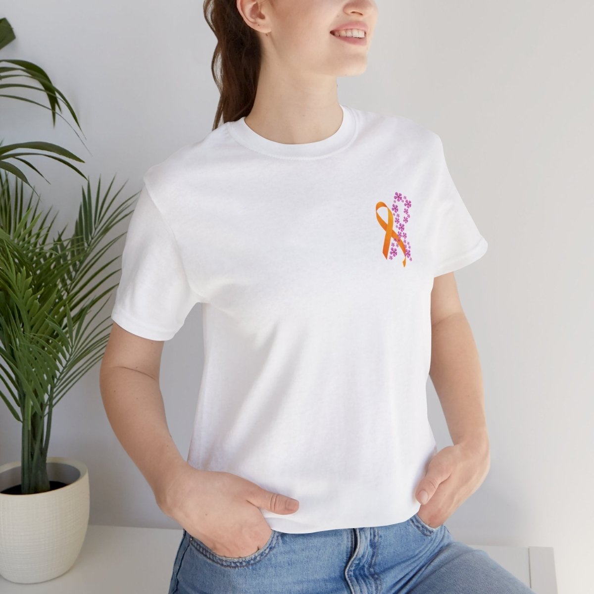 Hope for ALL Periwinkle & ALL Ribbons - Both Sides- T-Shirt Daffodil & Alder