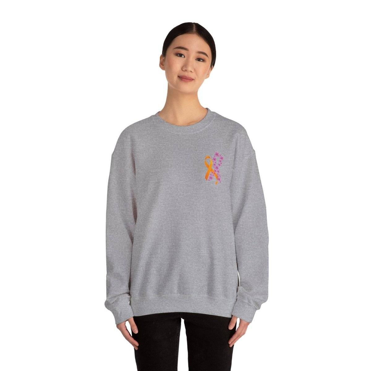 Hope for ALL Periwinkle & ALL Ribbons Crewneck- Sweatshirt Daffodil & Alder