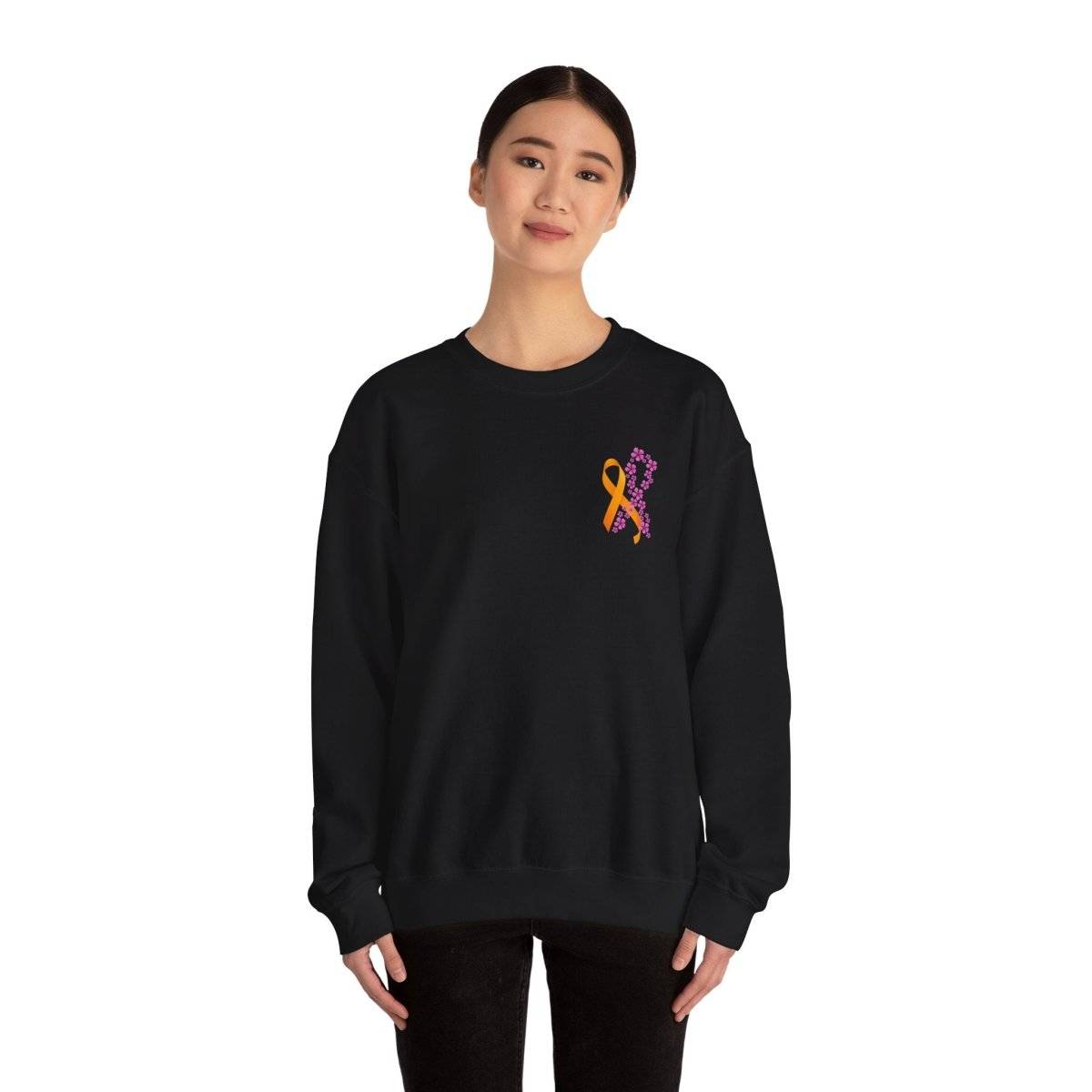 Hope for ALL Periwinkle & ALL Ribbons Crewneck- Sweatshirt Daffodil & Alder