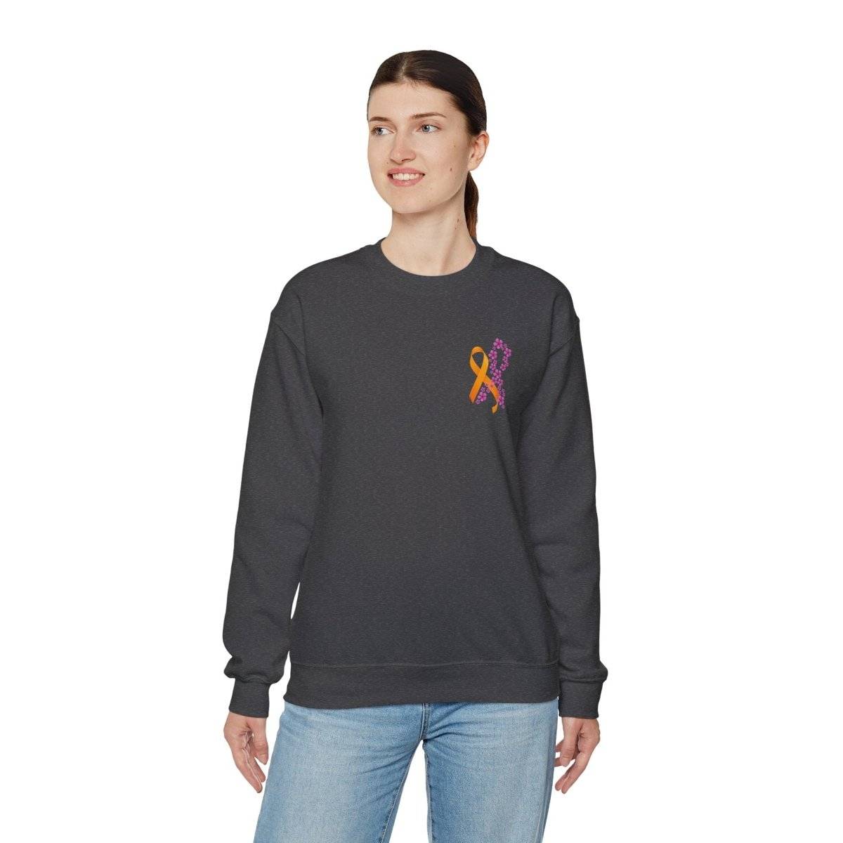 Hope for ALL Periwinkle & ALL Ribbons Crewneck- Sweatshirt Daffodil & Alder