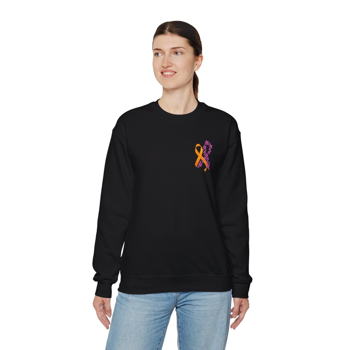 Hope for ALL Periwinkle & ALL Ribbons Crewneck- Sweatshirt Daffodil & Alder