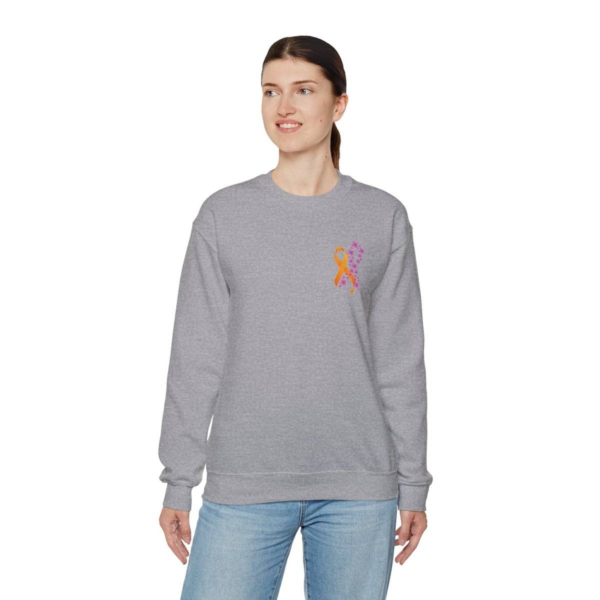 Hope for ALL Periwinkle & ALL Ribbons Crewneck- Sweatshirt Daffodil & Alder