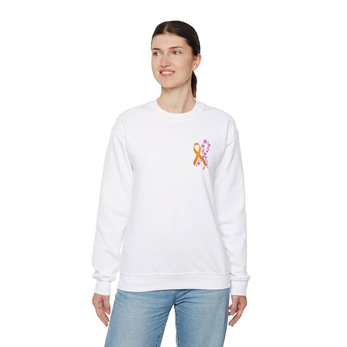 Hope for ALL Periwinkle & ALL Ribbons Crewneck- Sweatshirt Daffodil & Alder