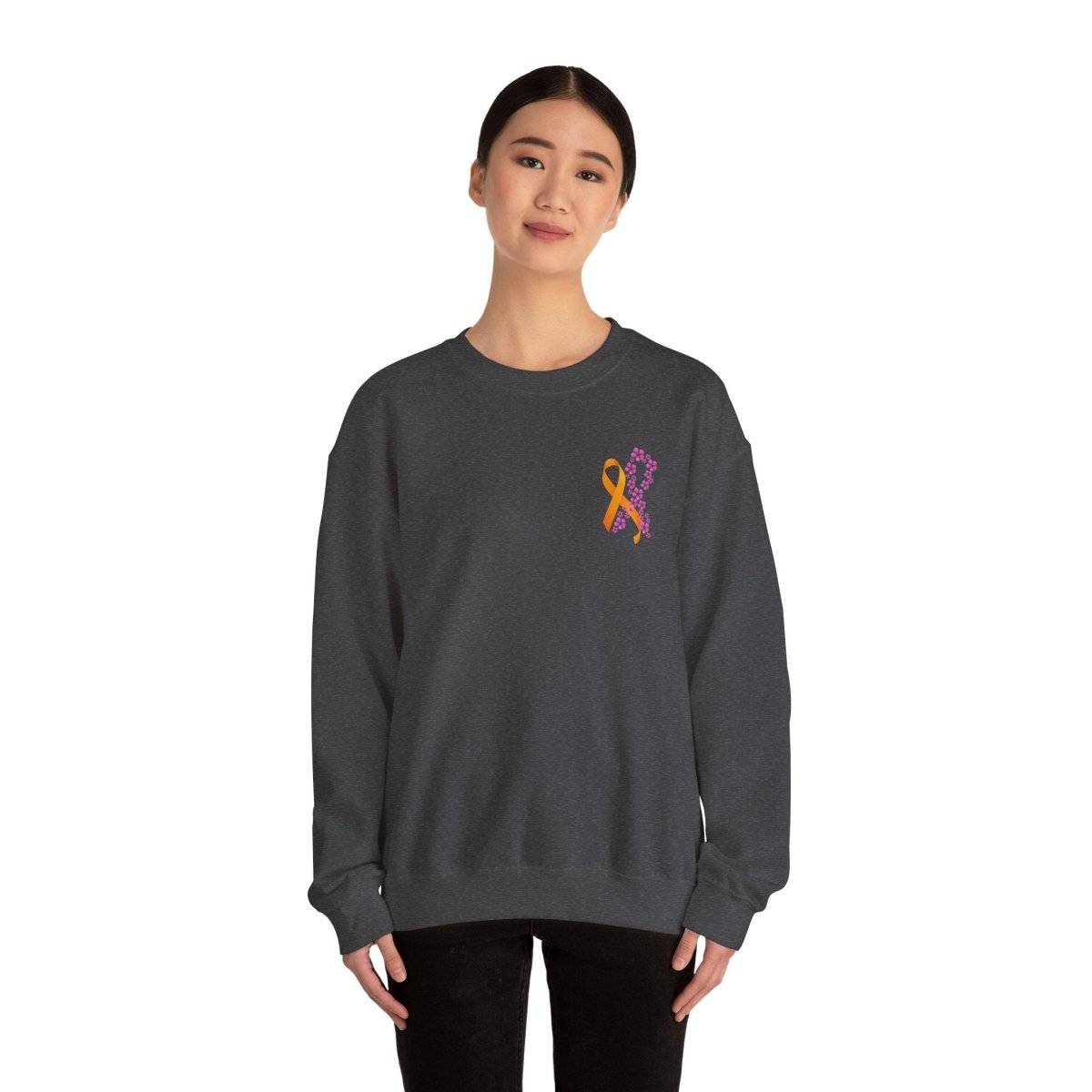 Hope for ALL Periwinkle & ALL Ribbons Crewneck- Sweatshirt Daffodil & Alder