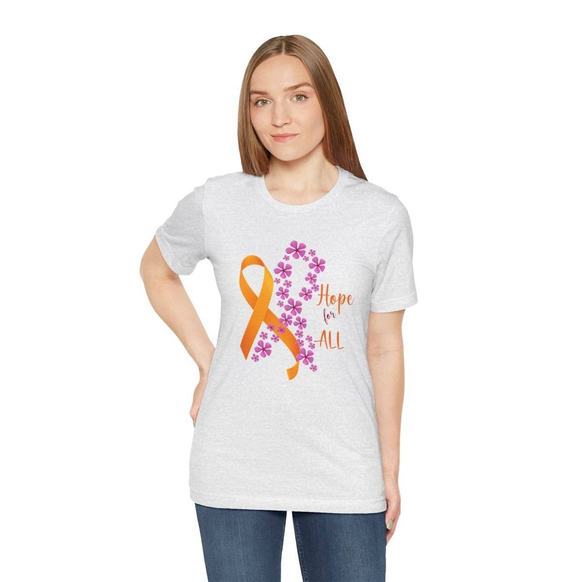 Hope for ALL Periwinkle & ALL Ribbons- T-Shirt Daffodil & Alder