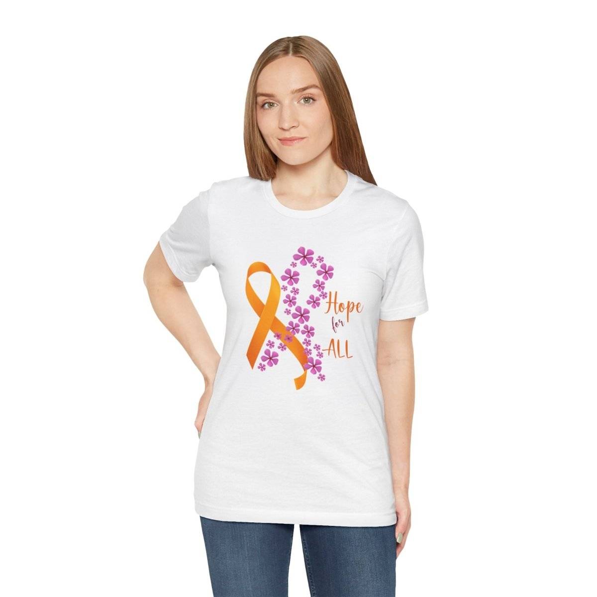 Hope for ALL Periwinkle & ALL Ribbons- T-Shirt Daffodil & Alder