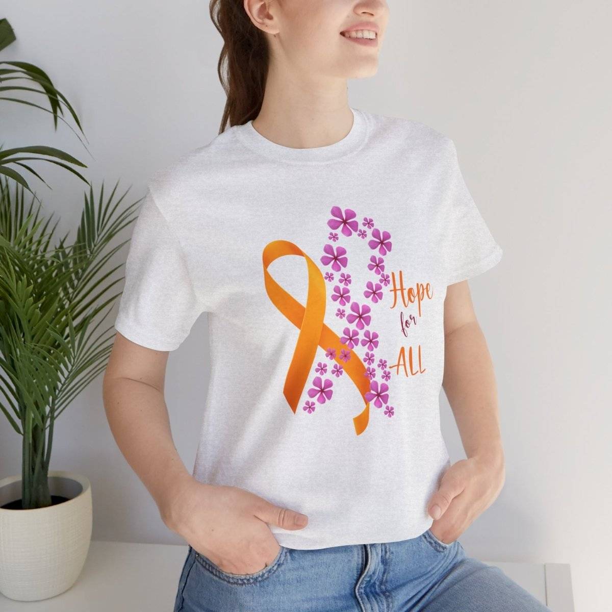 Hope for ALL Periwinkle & ALL Ribbons- T-Shirt Daffodil & Alder