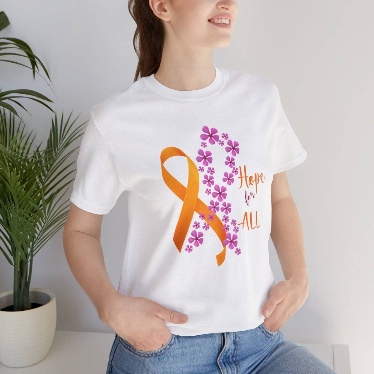 Hope for ALL Periwinkle & ALL Ribbons- T-Shirt Daffodil & Alder