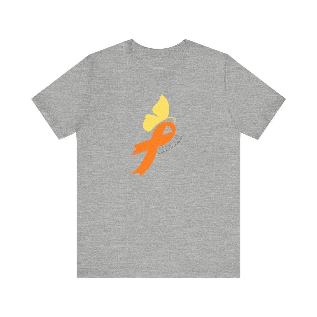 Leukemia Awareness Sweet Butterfly Tee- T-Shirt Daffodil & Alder