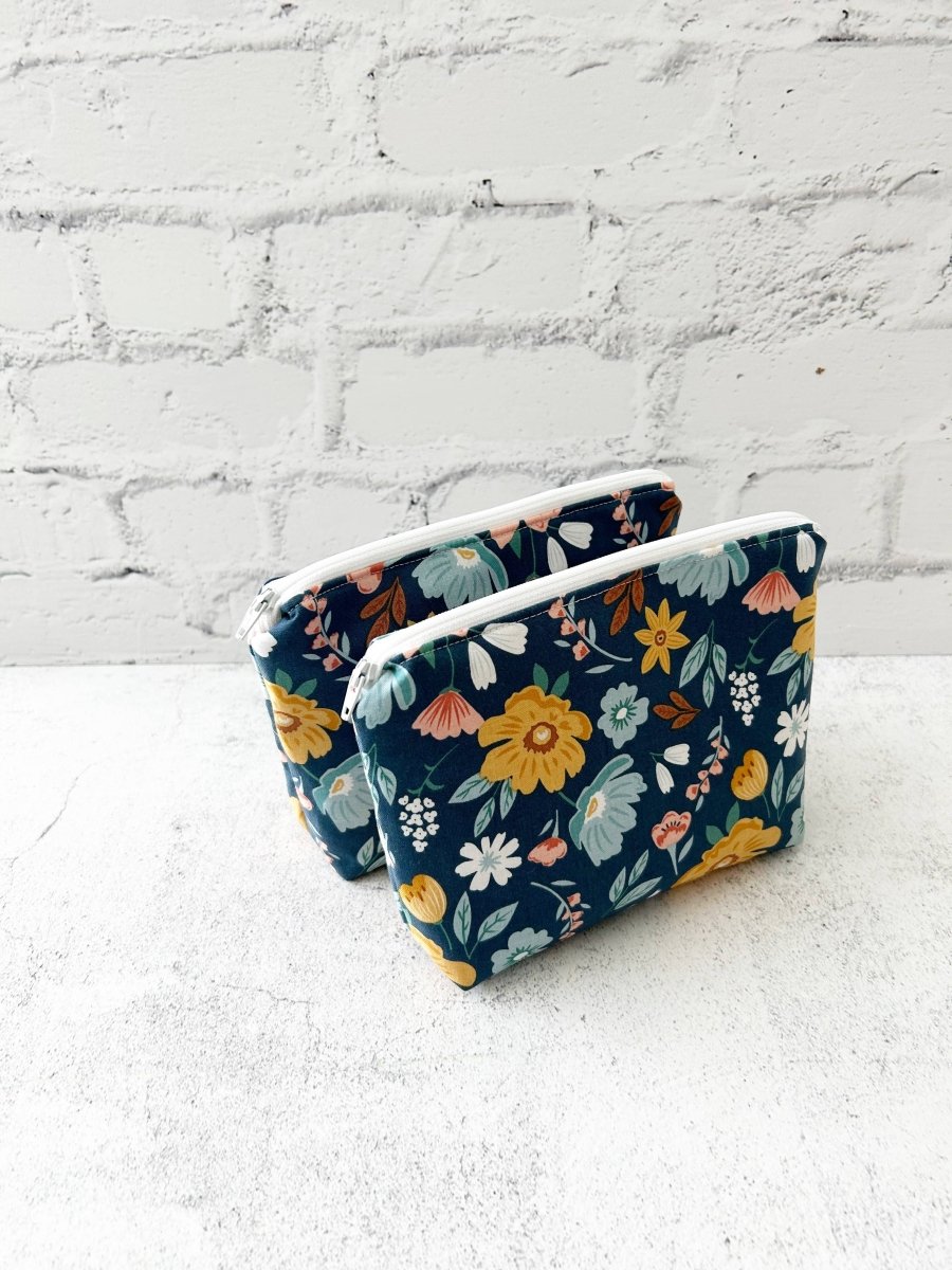 Navy Boho Bloom Travel Bag - Accessories Daffodil & Alder