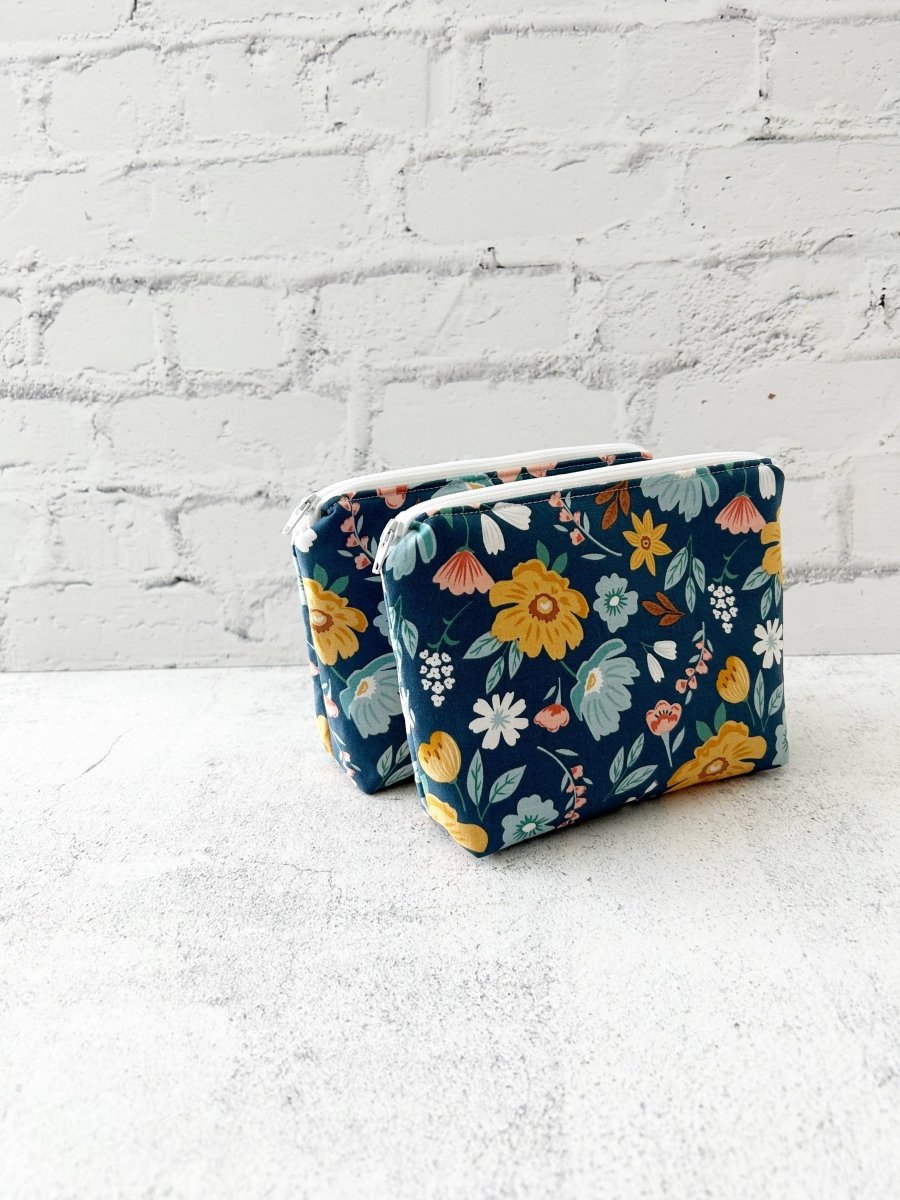 Navy Boho Bloom Travel Bag - Accessories Daffodil & Alder