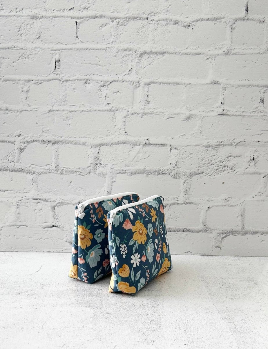 Navy Boho Bloom Travel Bag - Accessories Daffodil & Alder