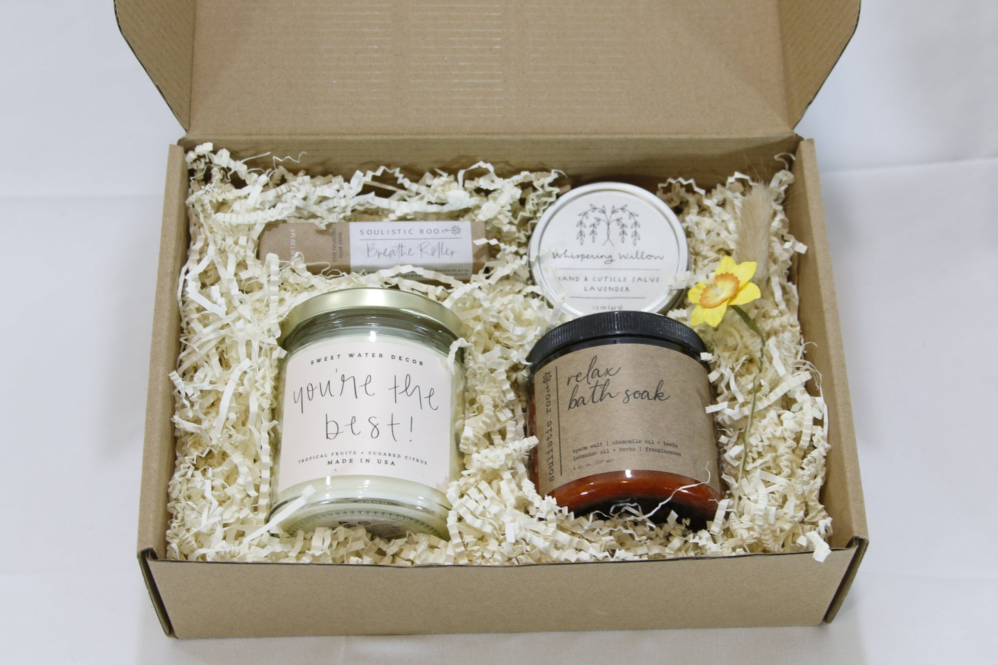 Organic Oasis Self - Care Gift Box - Gift Box Daffodil & Alder