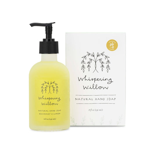 Rosemary & Lemon Hand Soap - 8oz Glass Pump (Seasonal)- Gift Daffodil & Alder