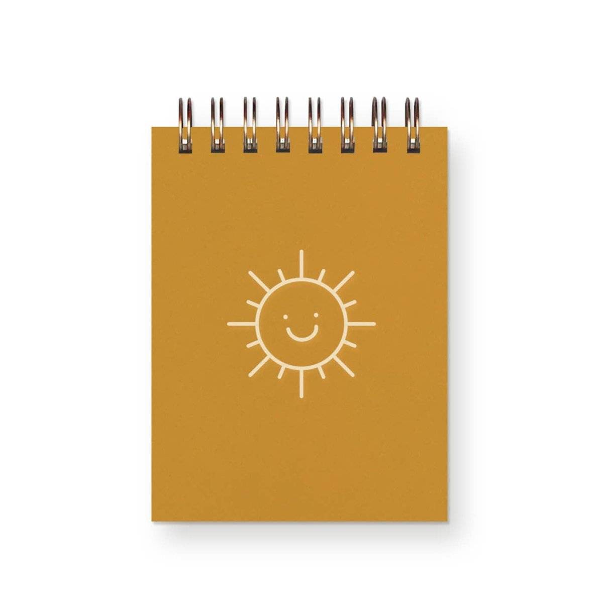 Smiling Sunshine Mini Jotter Notebook- Stationery Gift Daffodil & Alder