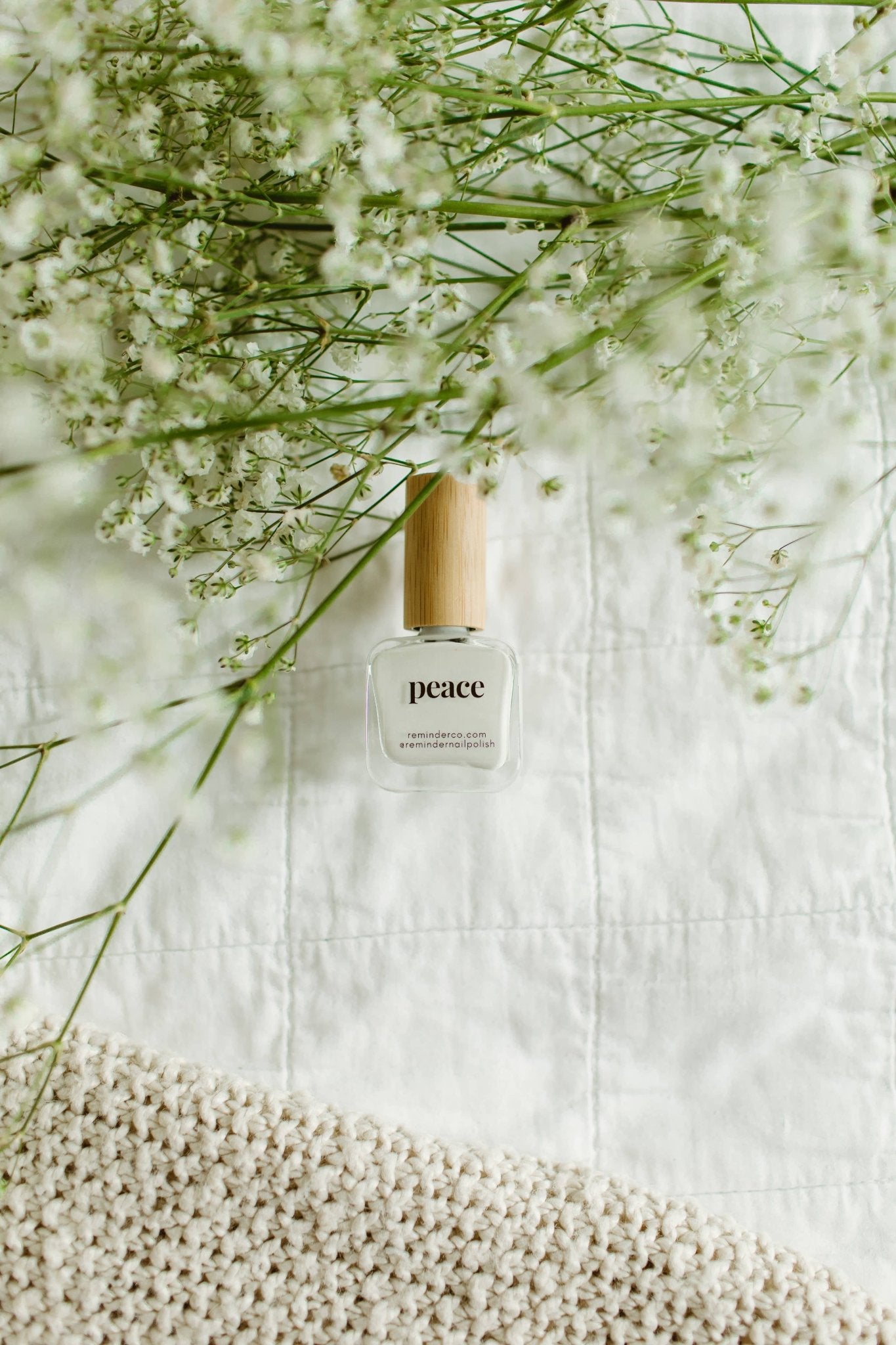 Soft French White Nail Polish — Peace Reminder - Gift Daffodil & Alder