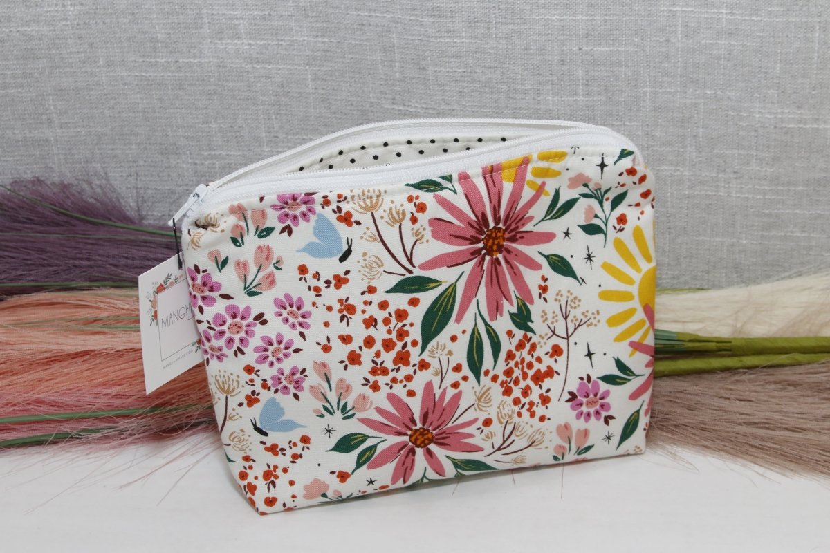 Summer Floral Small Cosmetic Bag - Accessories Daffodil & Alder