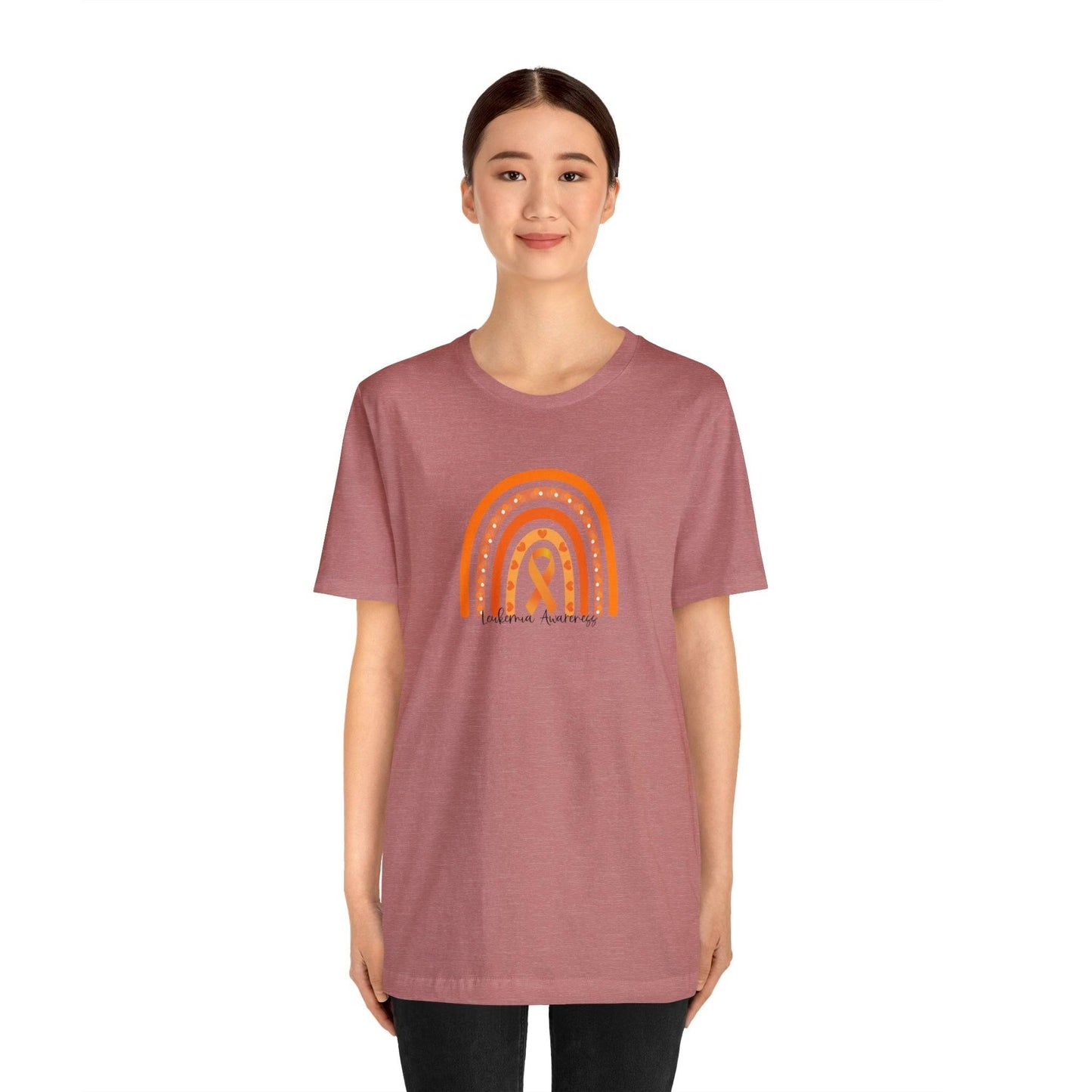 Boho Leukemia Awareness tee - Unisex Jersey Short Sleeve Tee- T-Shirt Daffodil & Alder