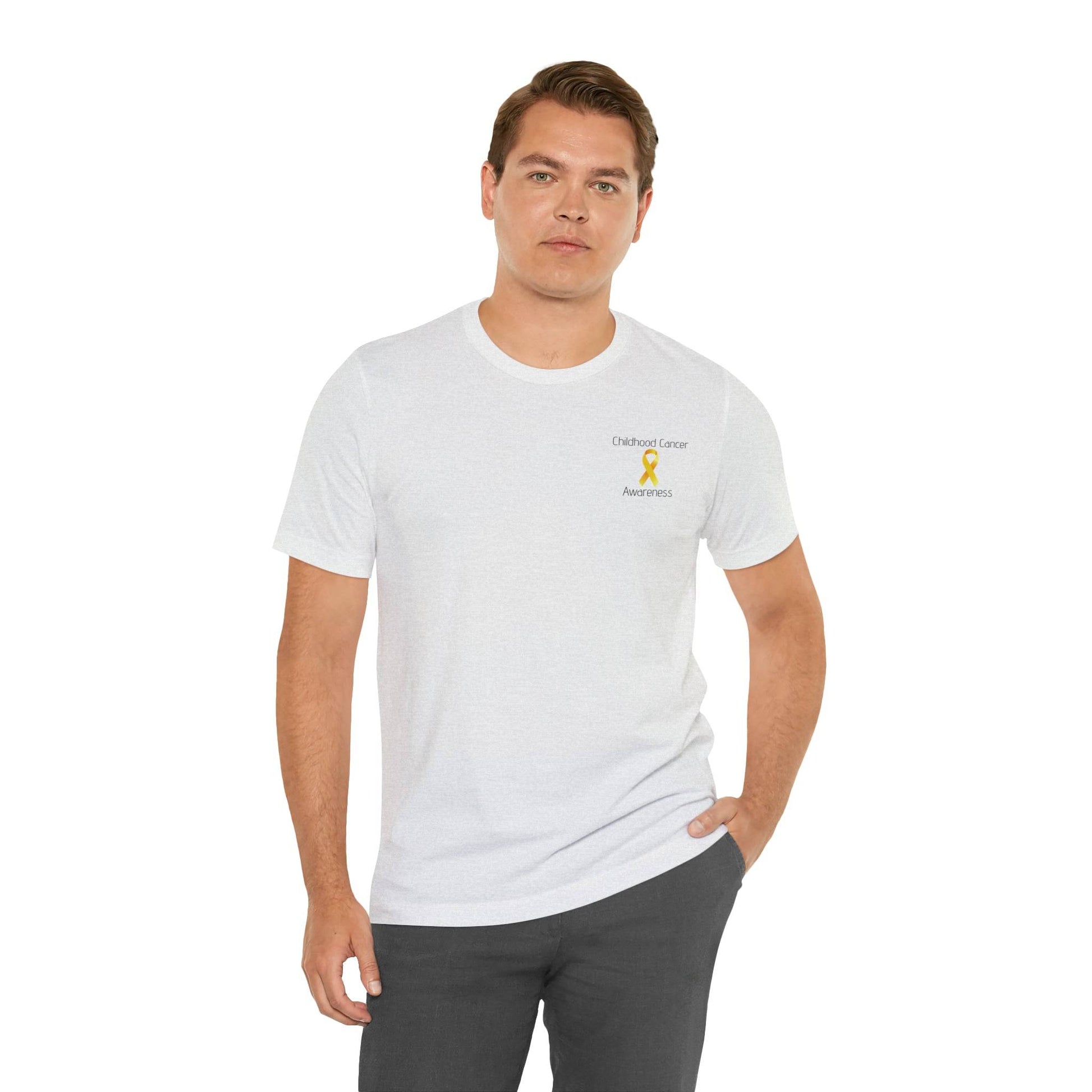 Childhood Cancer Awareness - Comfy Tee- T-Shirt Daffodil & Alder