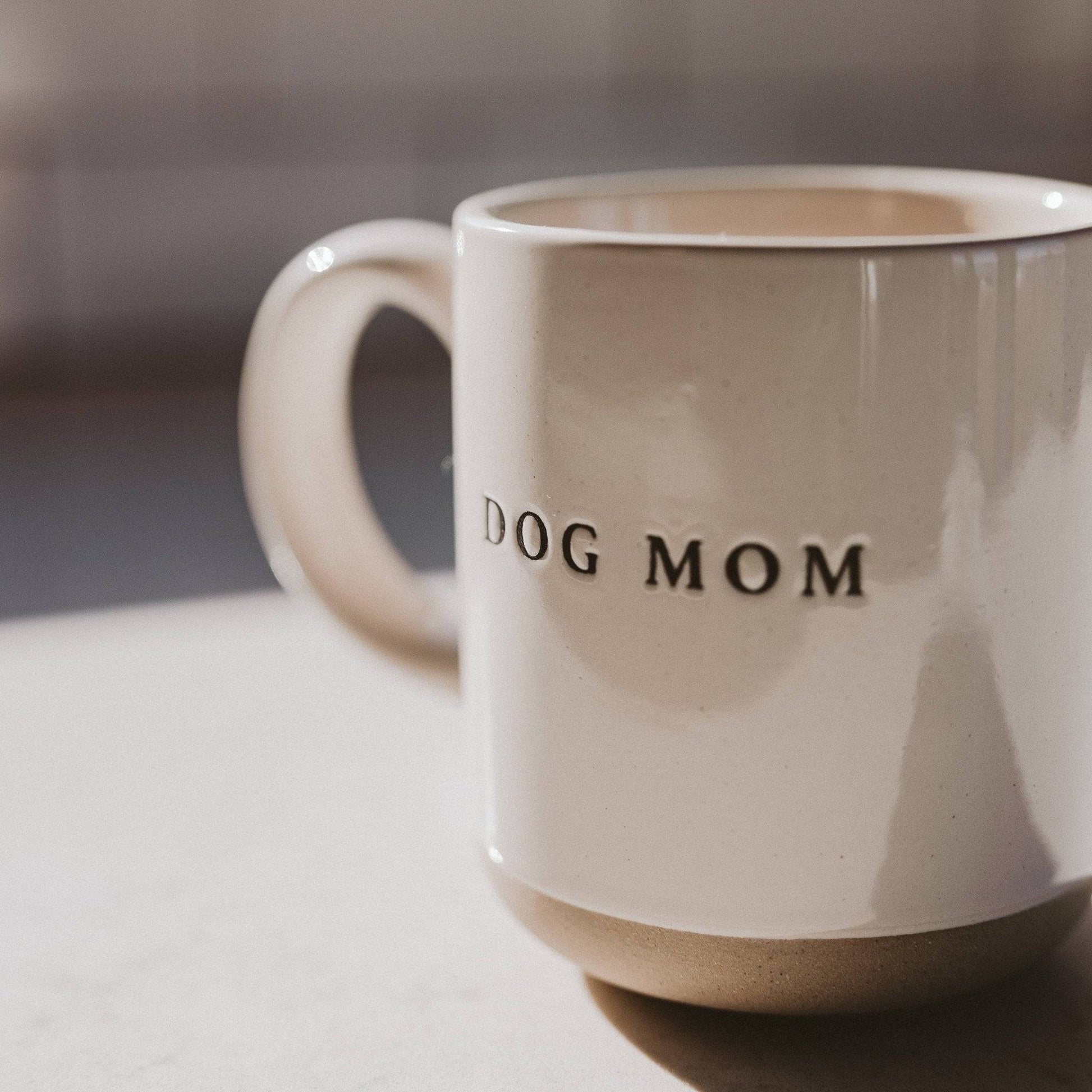 Dog Mom Stoneware Coffee Mug - Gifts & Home Decor- Daffodil & Alder