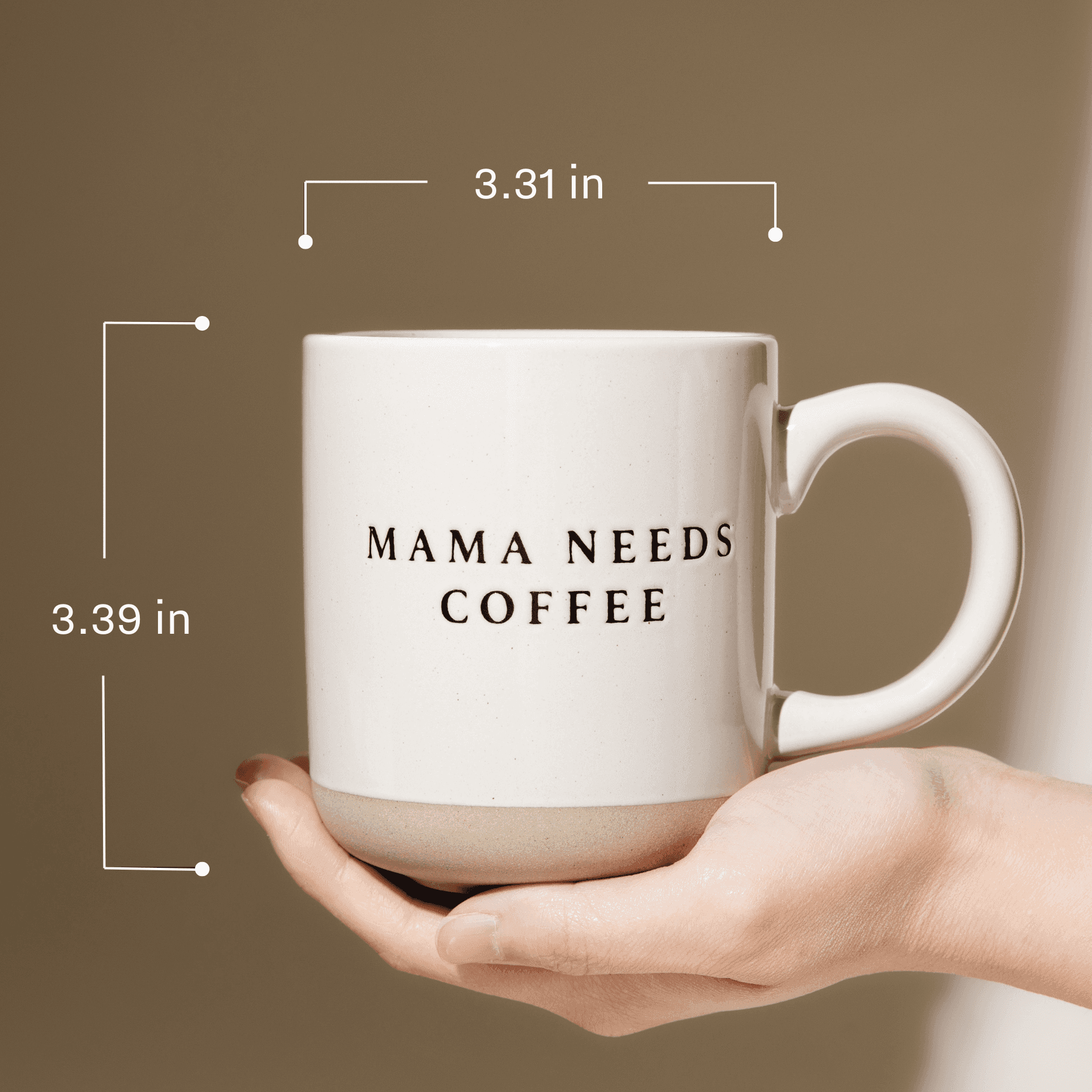 Dog Mom Stoneware Coffee Mug - Gifts & Home Decor- Daffodil & Alder