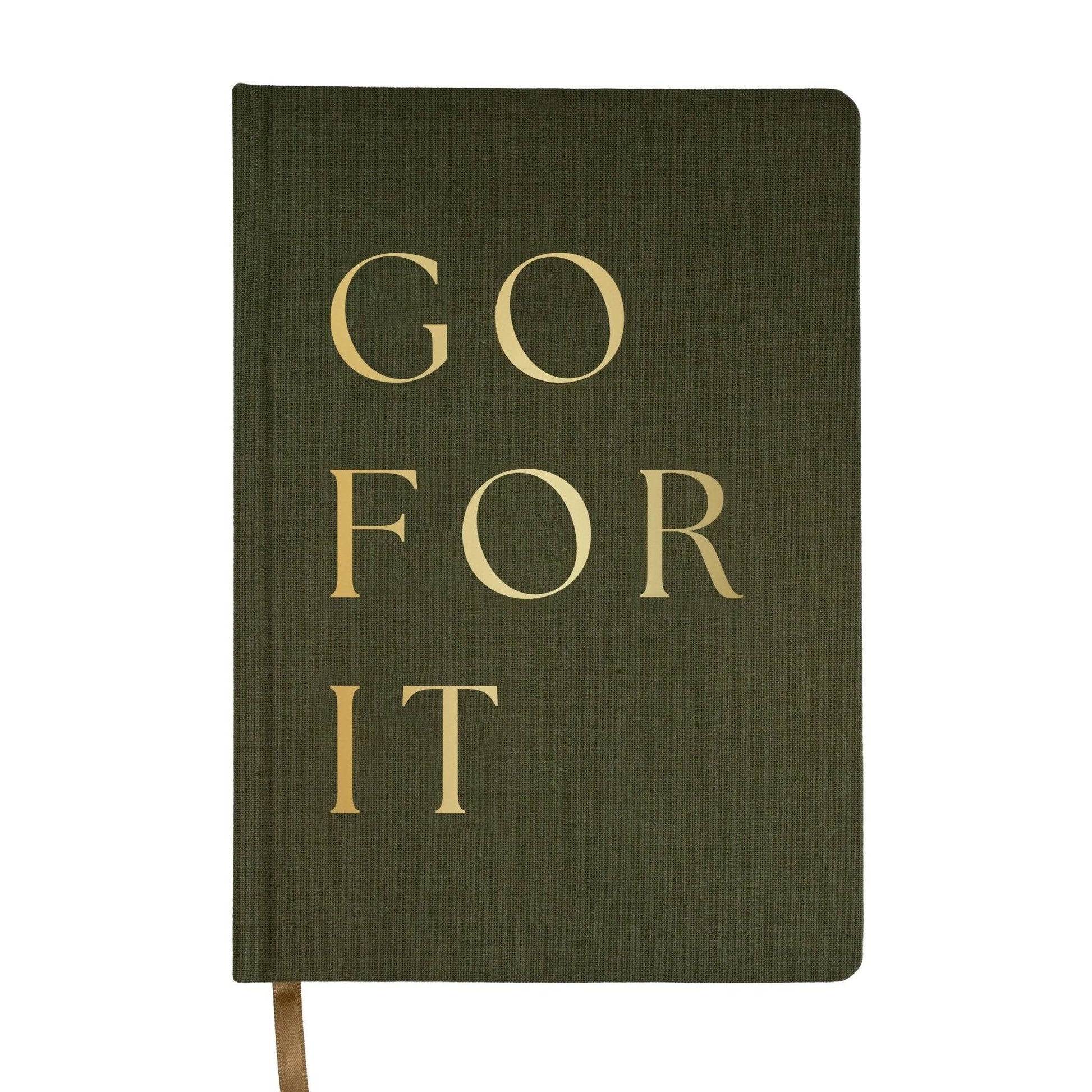 Go For It Fabric Journal - Home Decor & Gifts- Daffodil & Alder