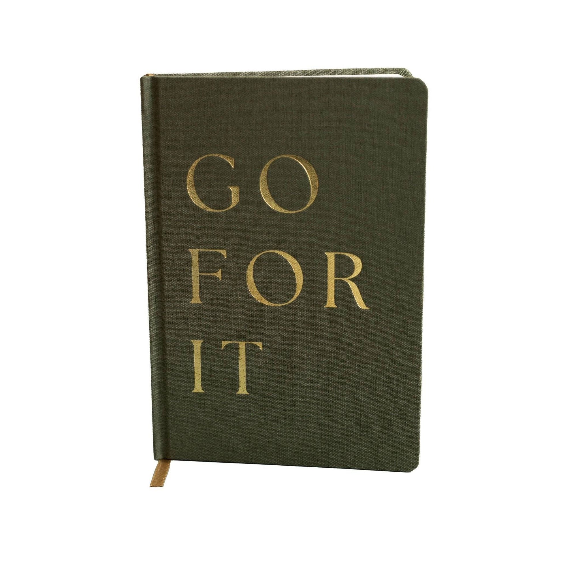 Go For It Fabric Journal - Home Decor & Gifts- Daffodil & Alder