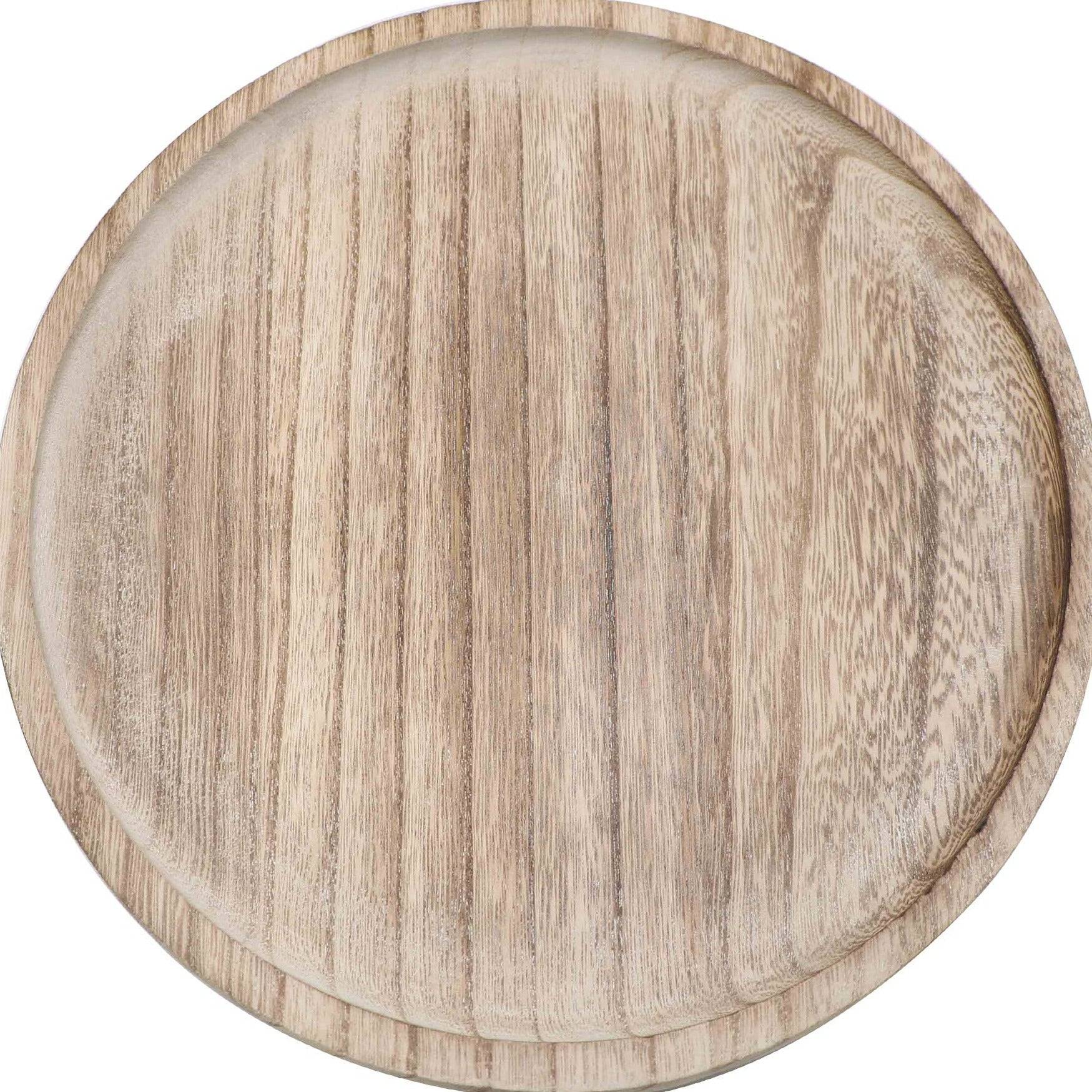 Large Rustic Round Wood Tray - Home Decor & Gifts- Daffodil & Alder