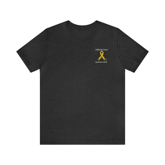 No one is stronger - Childhood Cancer Awareness Month - Comfy tee- T-Shirt Daffodil & Alder