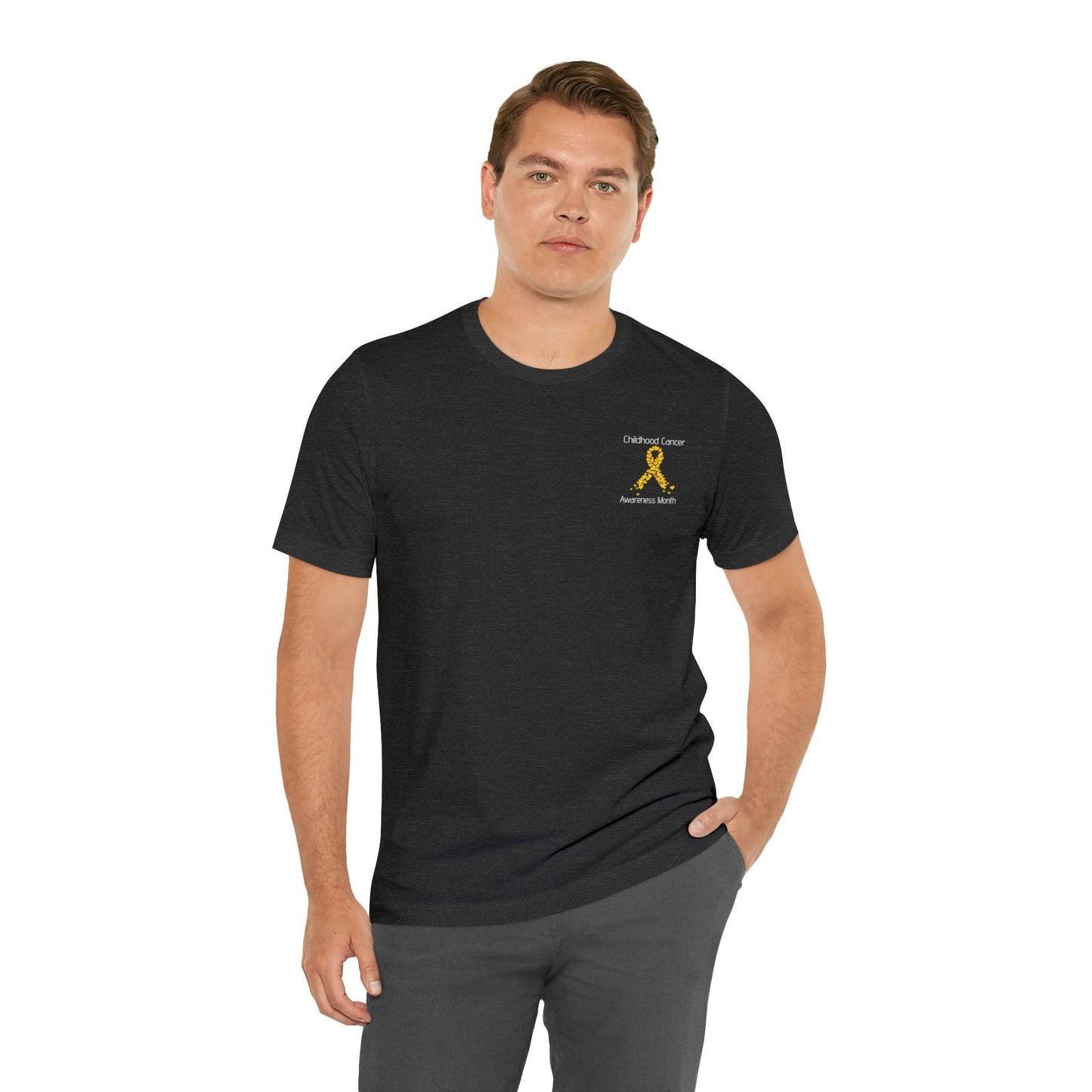 No one is stronger - Childhood Cancer Awareness Month - Comfy tee- T-Shirt Daffodil & Alder